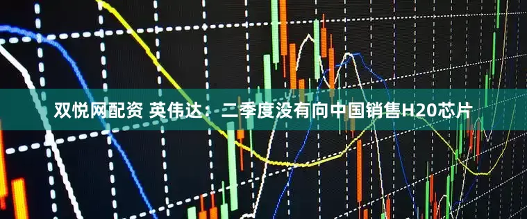 双悦网配资 英伟达：二季度没有向中国销售H20芯片