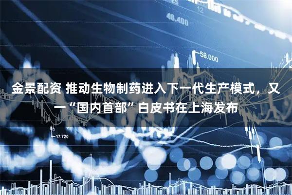 金景配资 推动生物制药进入下一代生产模式，又一“国内首部”白皮书在上海发布