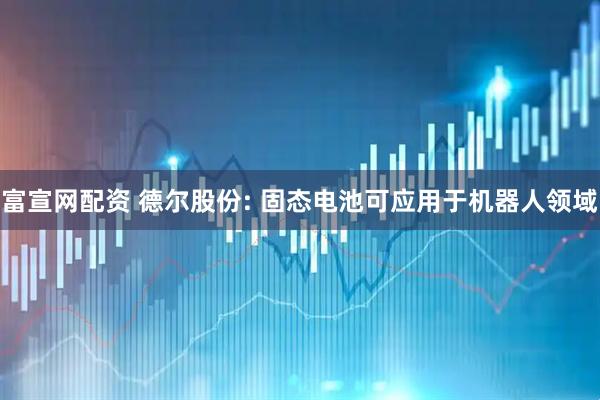 富宣网配资 德尔股份: 固态电池可应用于机器人领域